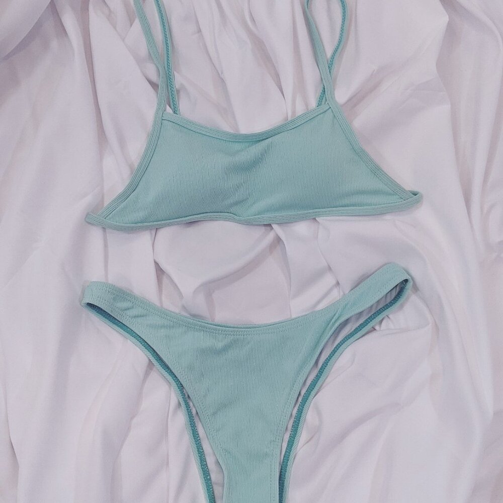 Aqua blue bikini